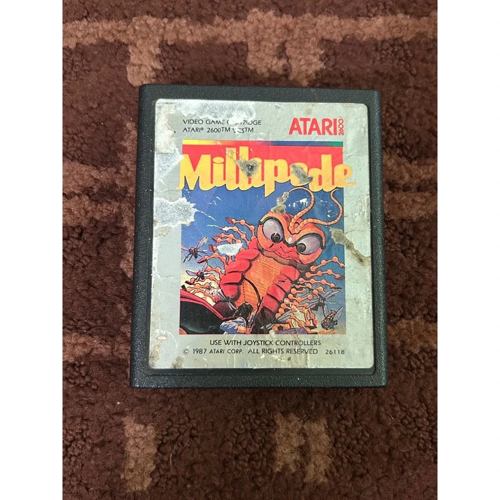 Millipede Atari 2600 Video Game Cartridge 1987 Vintage 26118 Retro Arcade Port